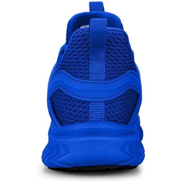 Women's Blue Slip On Lightweight Casual Walking Tennis Sneakers for Gym Shoes - Picture 6 of 6